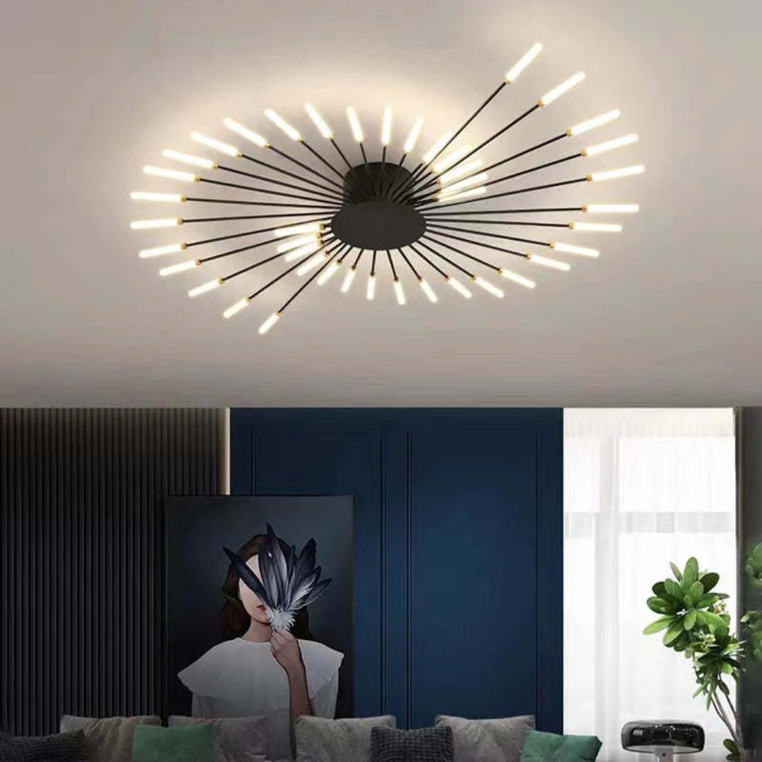 Plafonnier LED moderne grand format LumenMax, économe en énergie