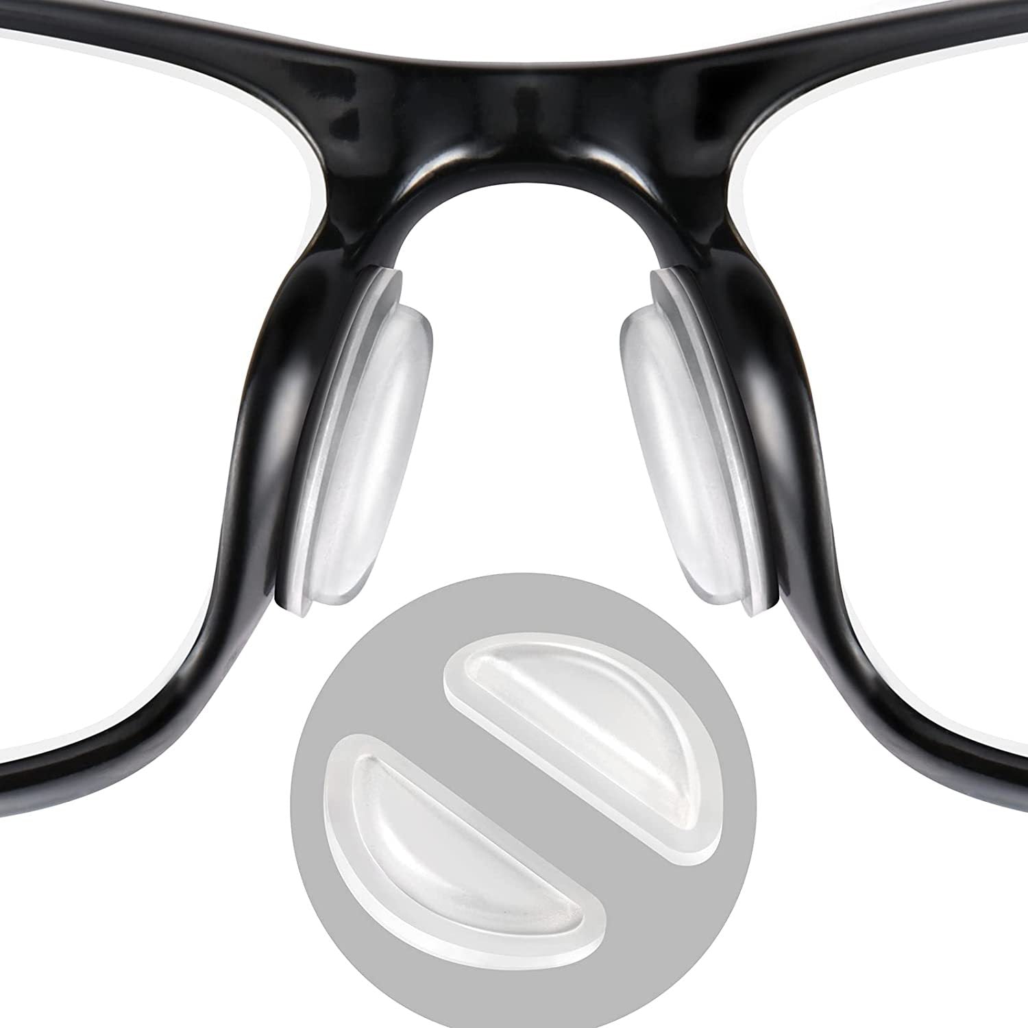 Plaquettes de nez en silicone antidérapantes