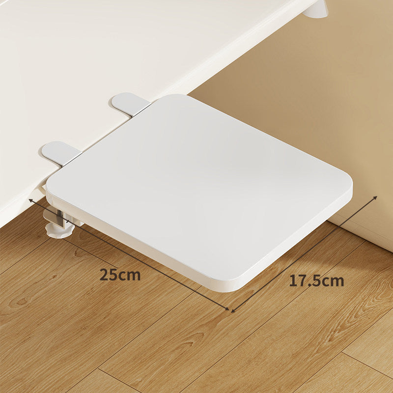 Plateforme coulissante sous bureau en bambou pour clavier et souris avec fixation par pince