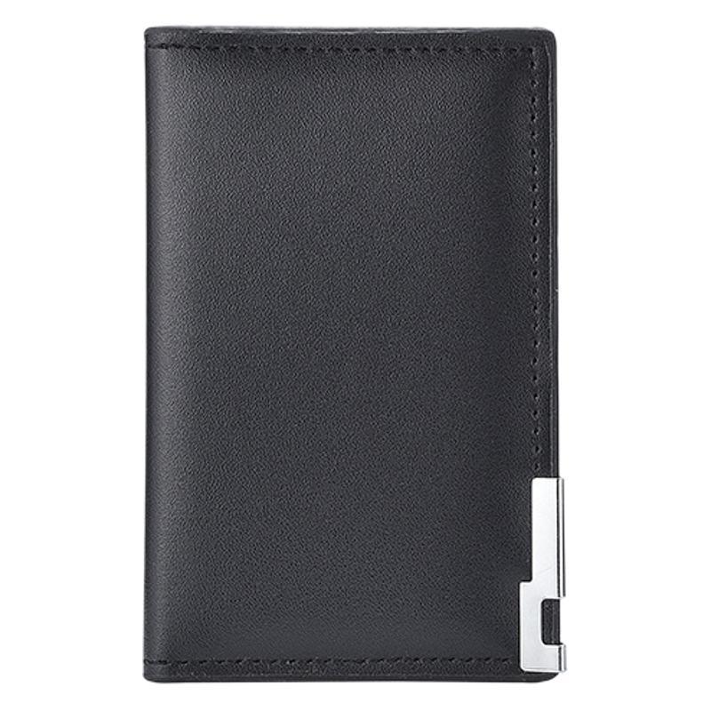 Porte-cartes en cuir véritable avec blocage RFID