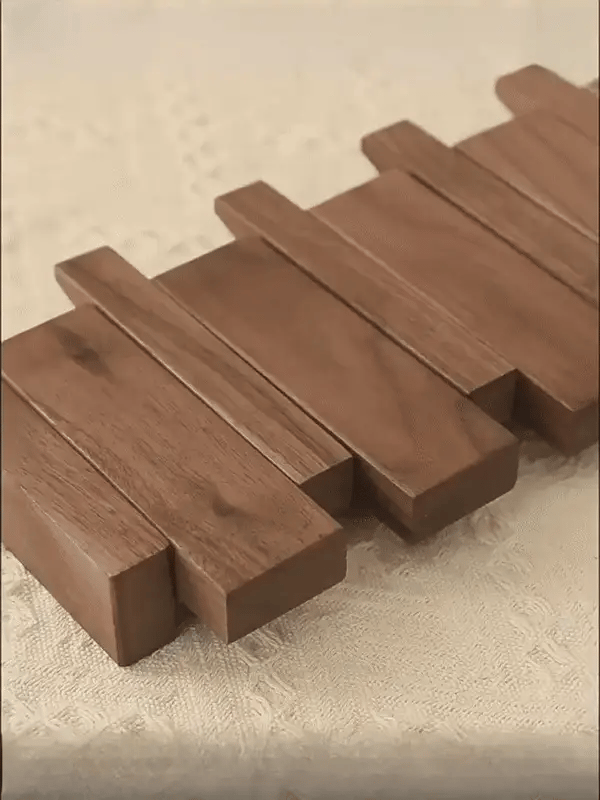 Porte-manteau piano, patères murales en bois en forme de touches de piano, crochets rabattables, noyer ou hêtre, 4, 6 ou
