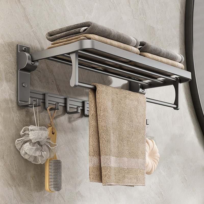 Porte-serviettes mural en aluminium