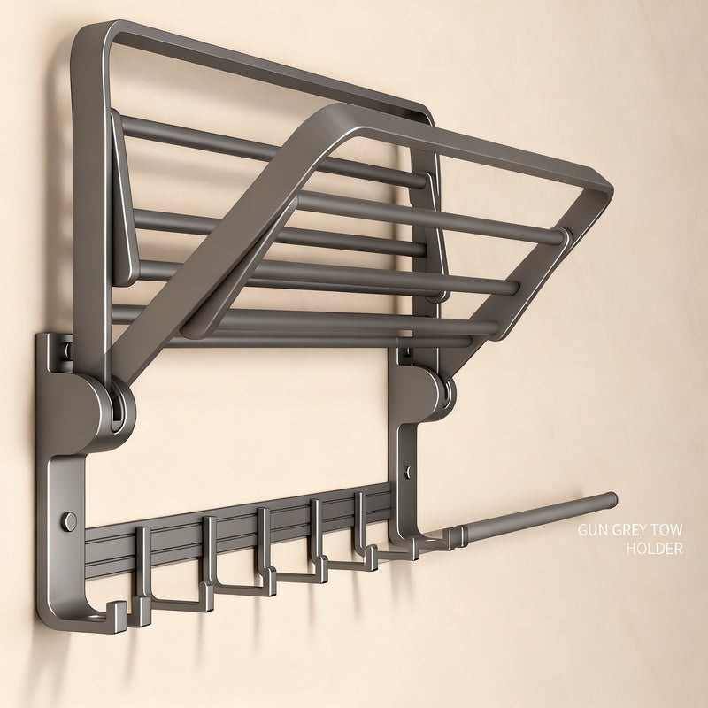 Porte-serviettes mural en aluminium
