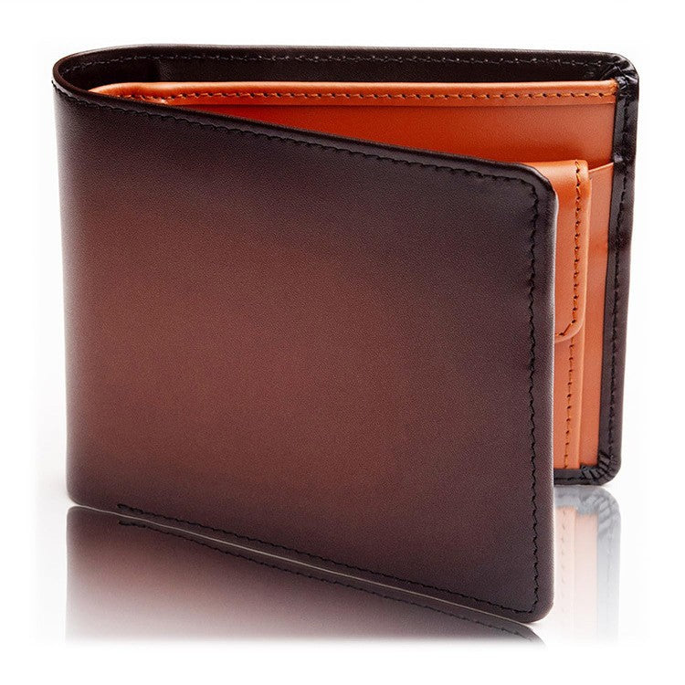 Portefeuille en cuir à deux volets Premium