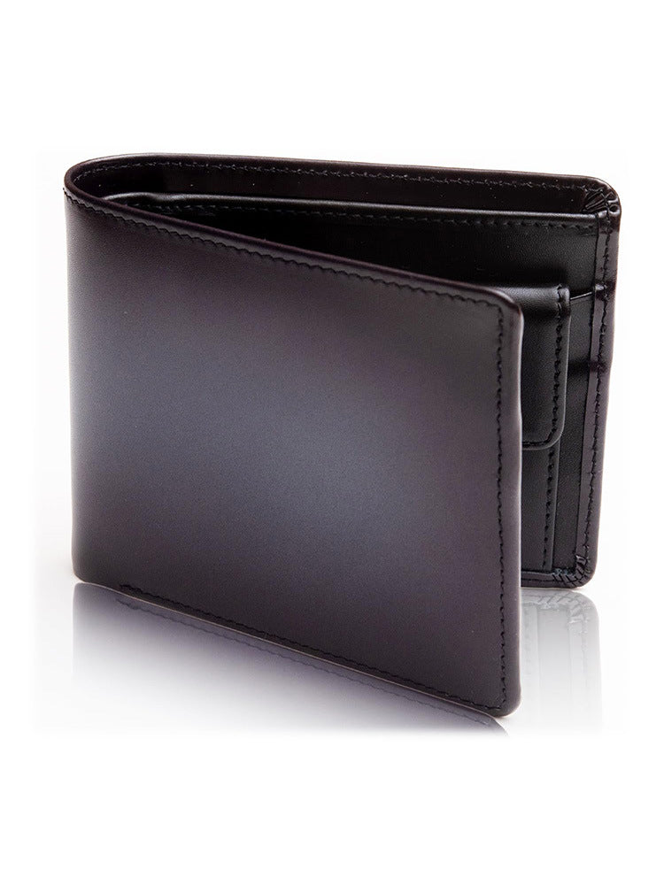 Portefeuille en cuir à deux volets Premium
