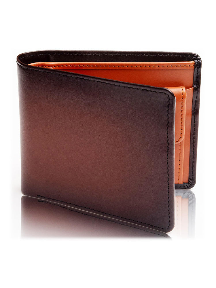 Portefeuille en cuir à deux volets Premium