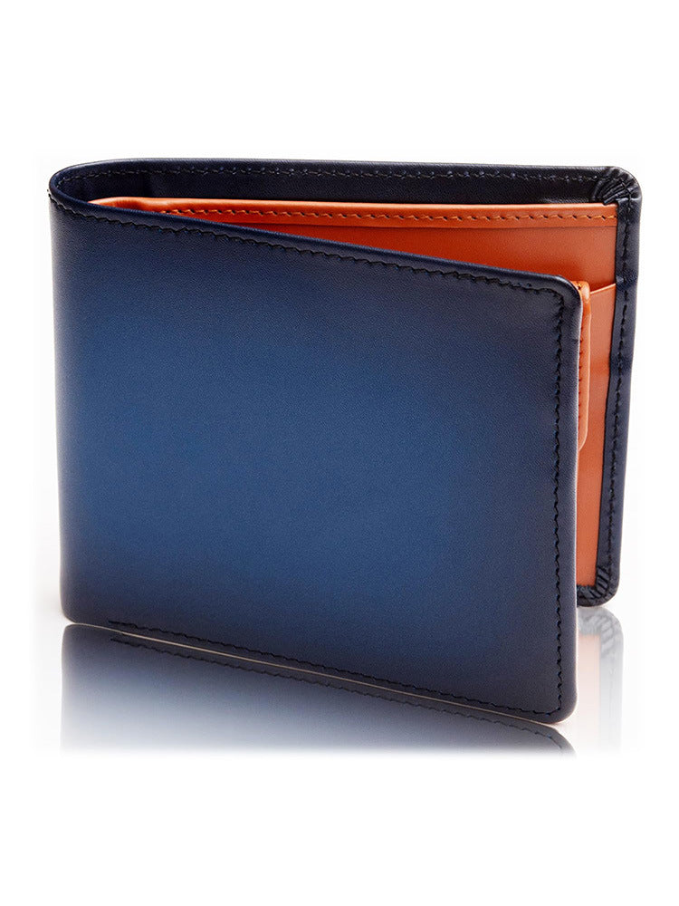 Portefeuille en cuir à deux volets Premium