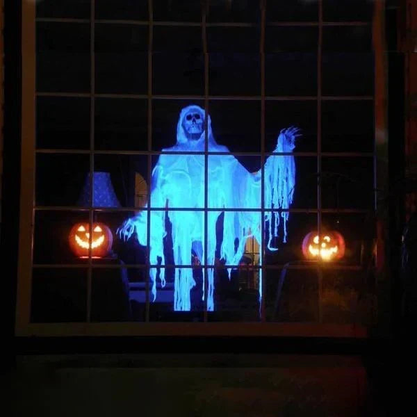 Projecteur Halloween | Fenêtres et intérieur | 12 films inclus | Installation facile