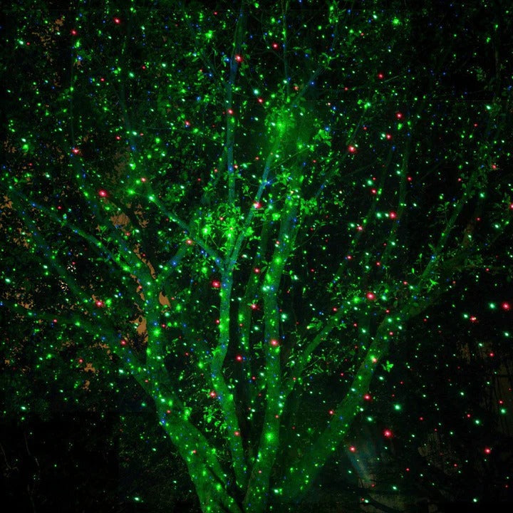 Projecteur laser de Noël extérieur avec motifs animés, résistant aux intempéries, couverture jusqu'à 280 m²