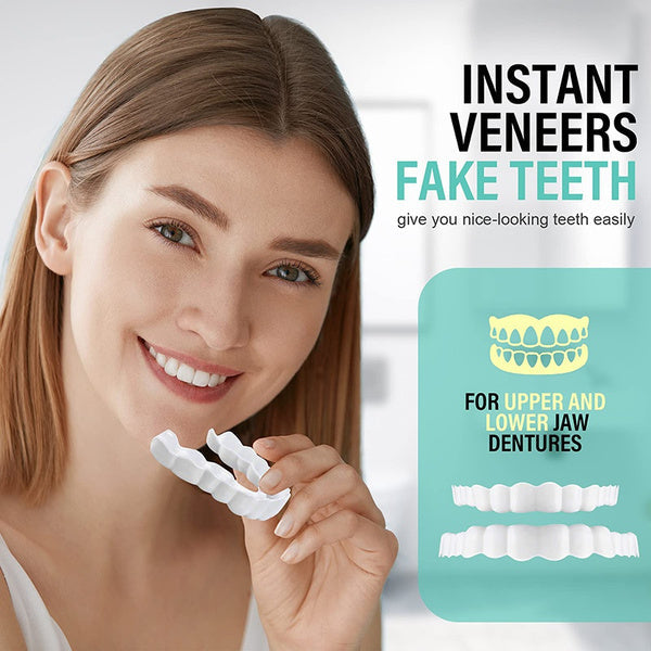Prothèse dentaire à clipser | Design qui s'appuie sur les dents, sans adhésif | Pour un sourire radieux sans visite chez