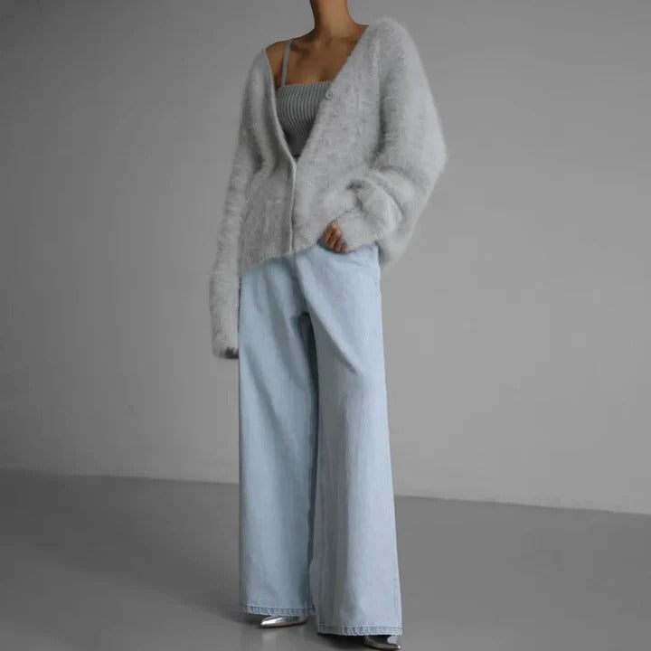 Pull femme en maille cachemire