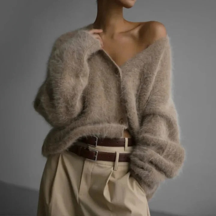 Pull femme en maille cachemire