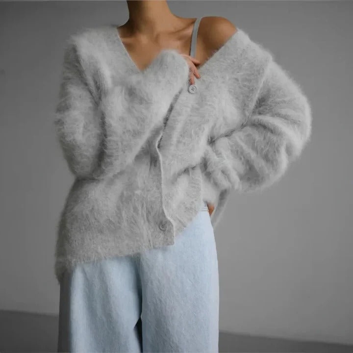 Pull femme en maille cachemire