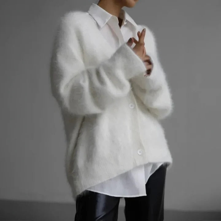 Pull femme en maille cachemire