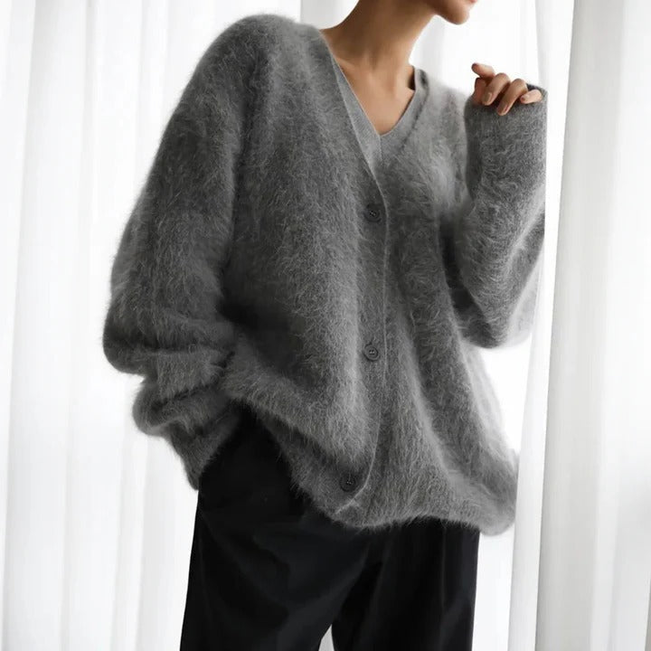 Pull femme en maille cachemire