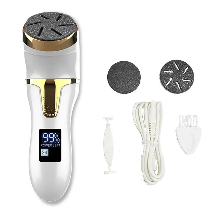 Râpe électrique professionnelle pour pieds rechargeable, IPX4, charge USB