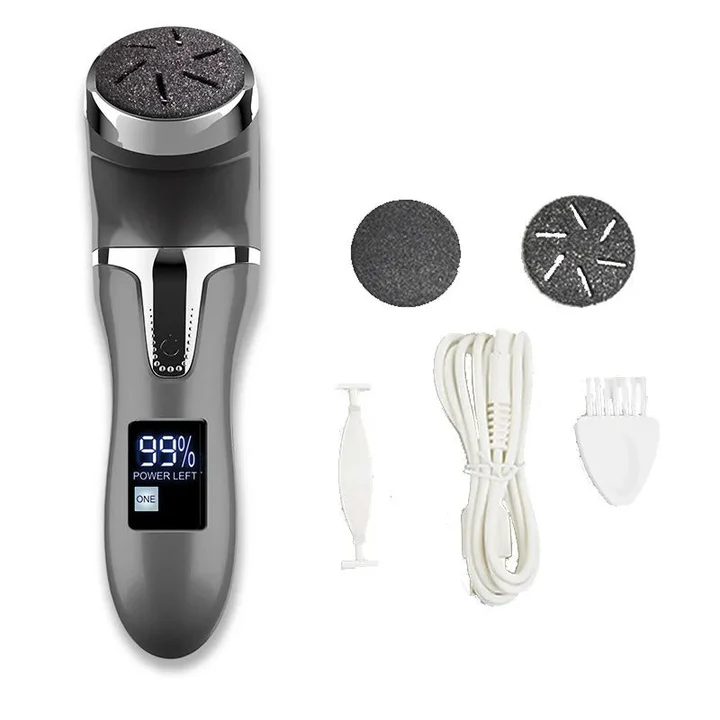 Râpe électrique professionnelle pour pieds rechargeable, IPX4, charge USB