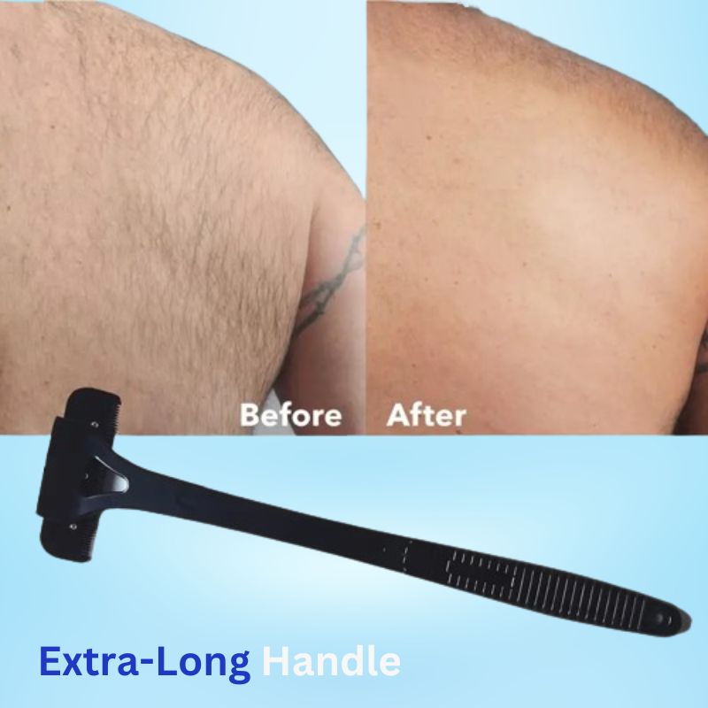 Rasoir pour le dos pour homme avec manche extra-long