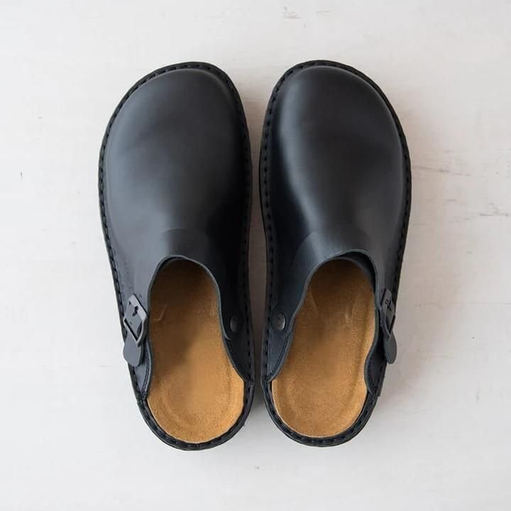 Sabots fermés en simili cuir avec bride à boucle, enfilage facile, semelle intérieure rembourrée, pour homme et femme, b