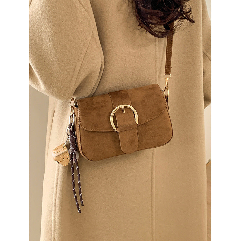 Sac à bandoulière élégant en daim