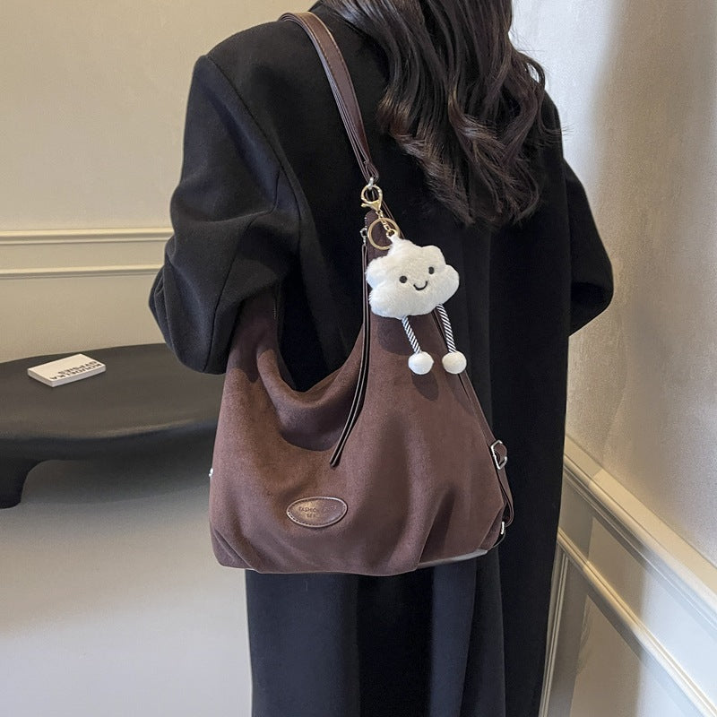 Sac à bandoulière slouchy en daim souple