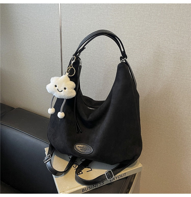 Sac à bandoulière slouchy en daim souple