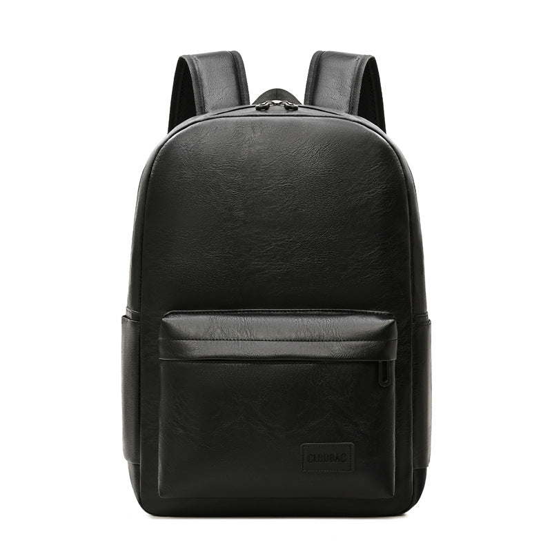Sac à dos en cuir pour ordinateur portable, cuir premium, compatible 15 pouces, bretelles rembourrées