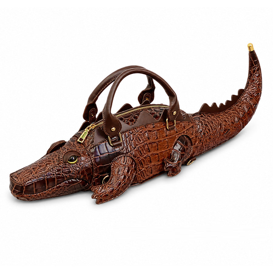 Sac à main fantaisie alligator