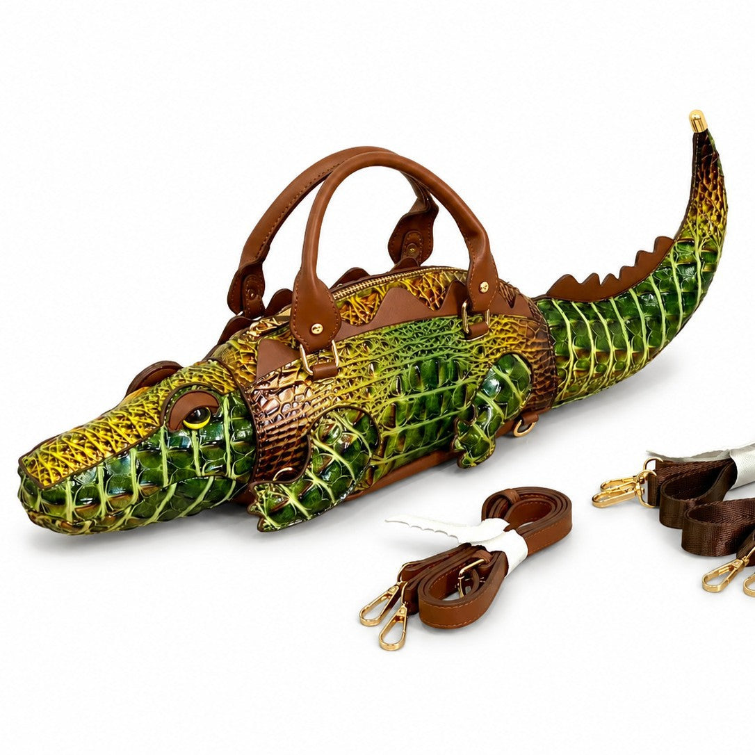 Sac à main fantaisie alligator