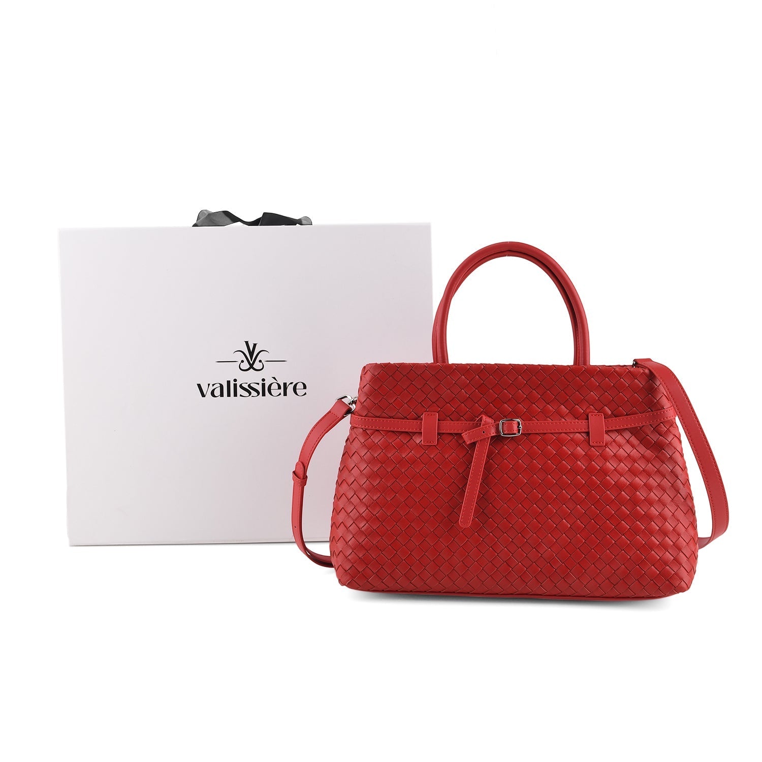 Sac bandoulière femme Valissiere en cuir véritable avec rangement multi-poches