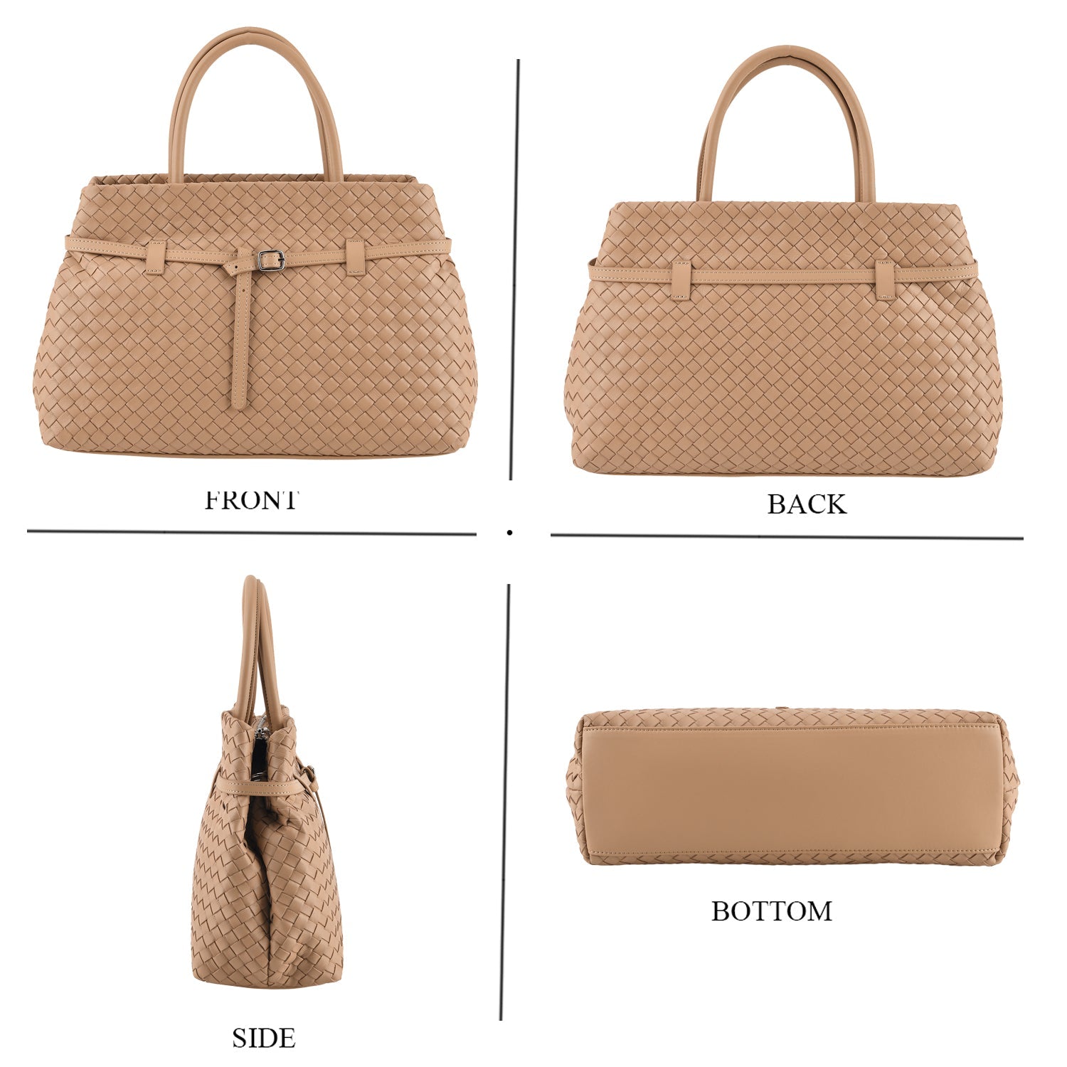 Sac bandoulière femme Valissiere en cuir véritable avec rangement multi-poches