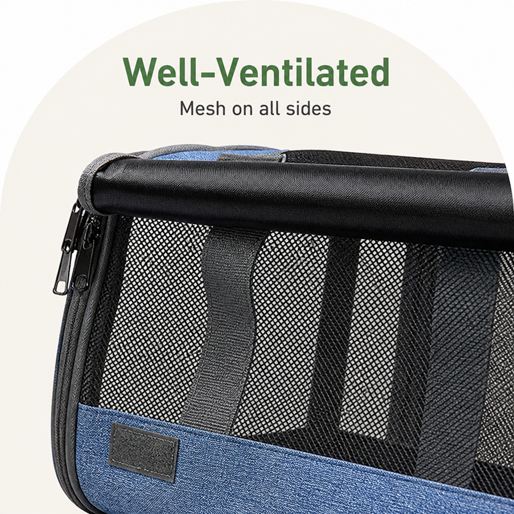 Sac de transport respirant en mesh et pliable homologué compagnie aérienne