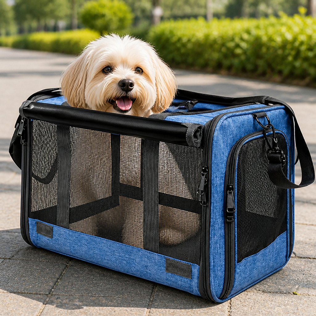 Sac de transport respirant en mesh et pliable homologué compagnie aérienne