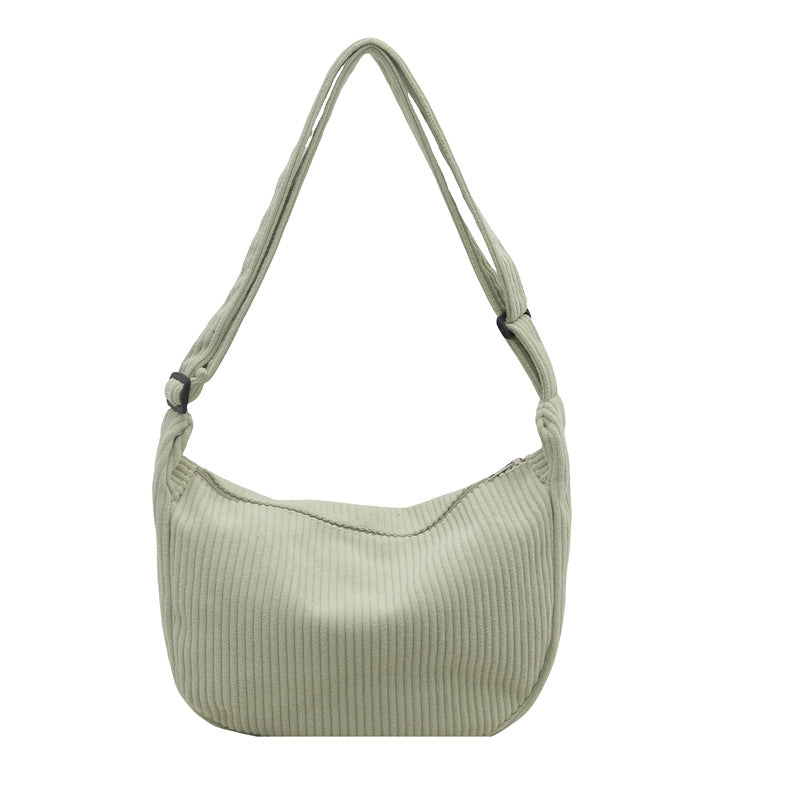 Sac hobo en velours côtelé