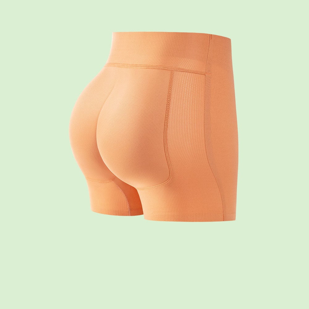 Shorty gainant avec fessiers rembourrés et taille haute | Respirant et invisible