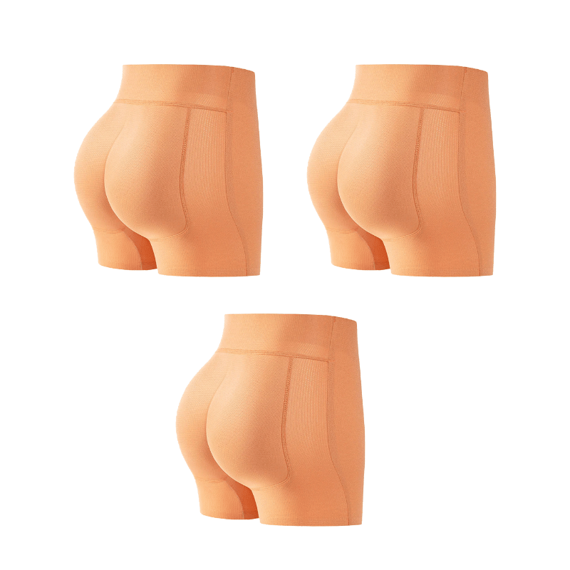 Shorty gainant avec fessiers rembourrés et taille haute | Respirant et invisible