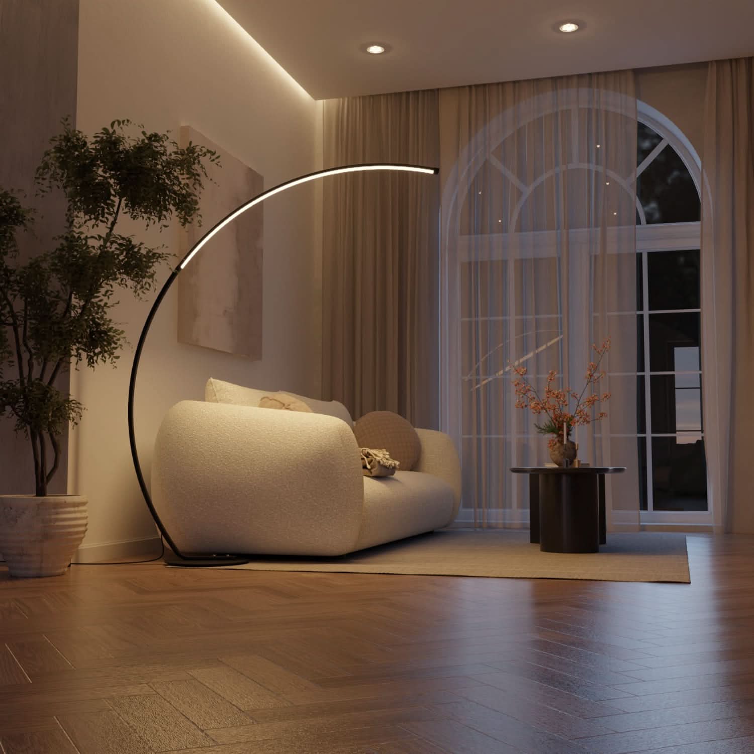 SOLVANE – Lampadaire pour ambiance intérieure raffinée