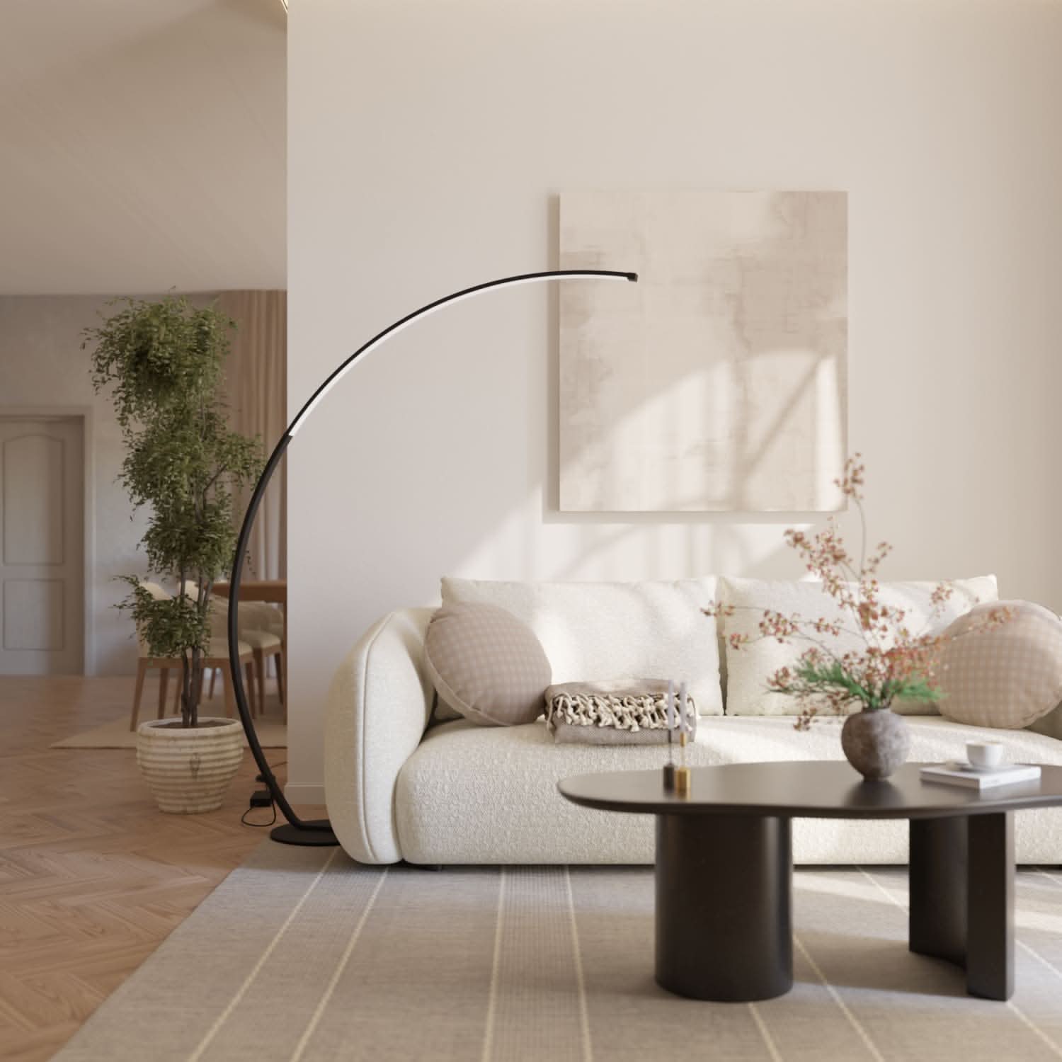 SOLVANE – Lampadaire pour ambiance intérieure raffinée