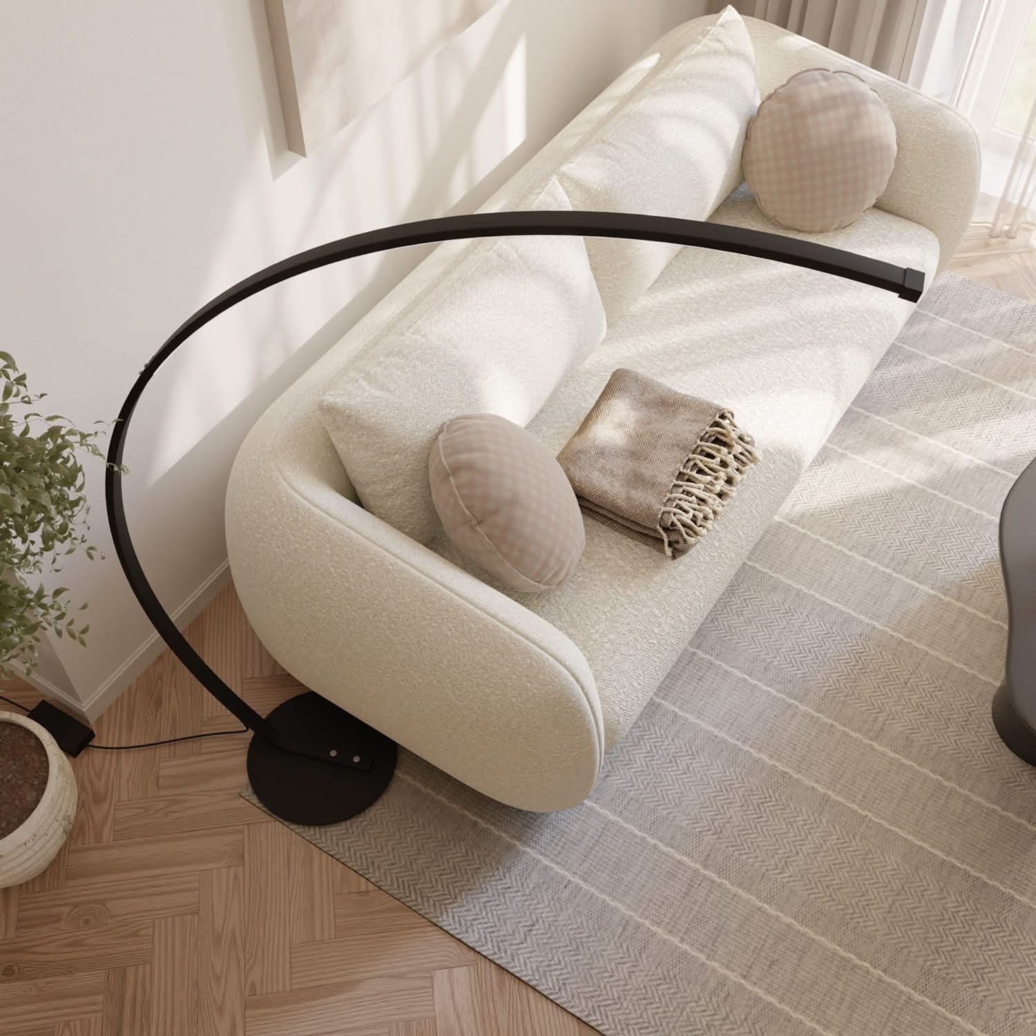 SOLVANE – Lampadaire pour ambiance intérieure raffinée