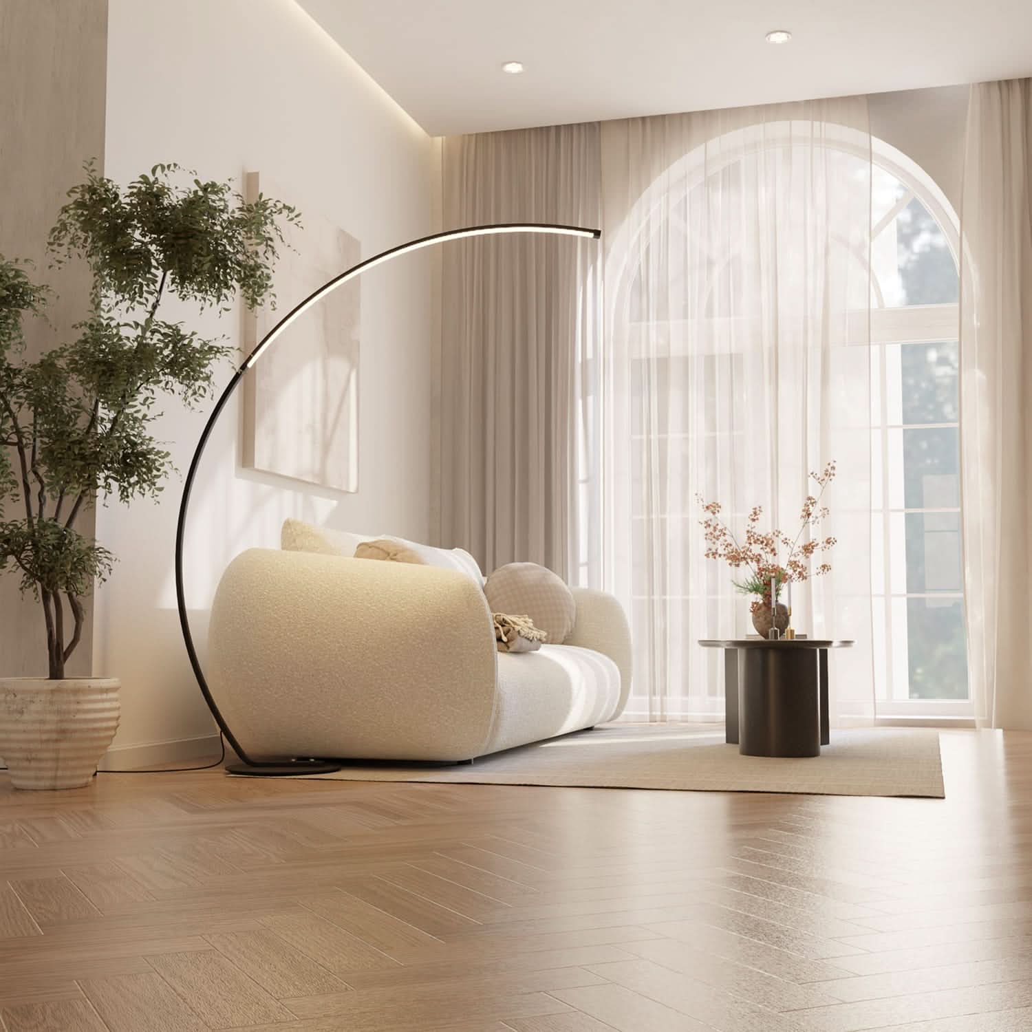 SOLVANE – Lampadaire pour ambiance intérieure raffinée