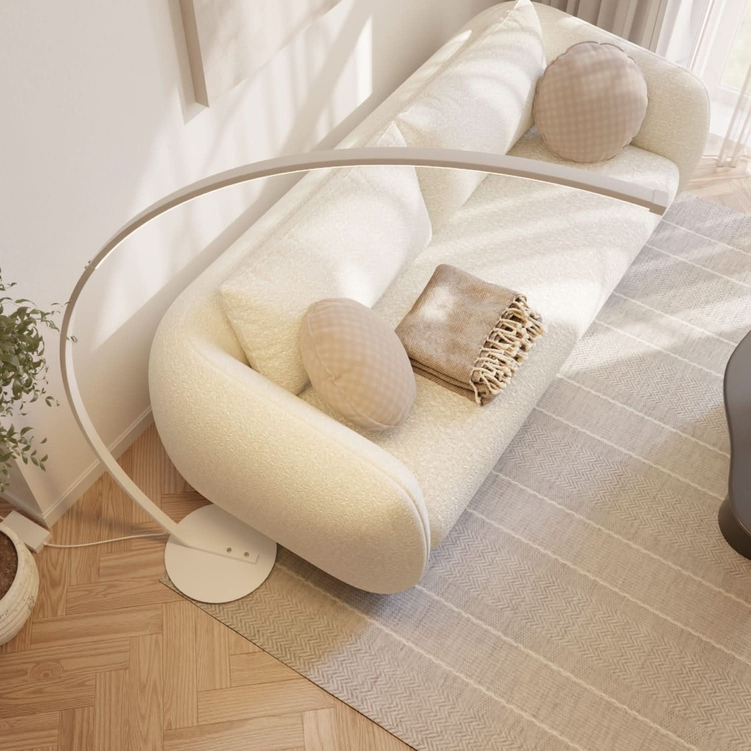 SOLVANE – Lampadaire pour ambiance intérieure raffinée