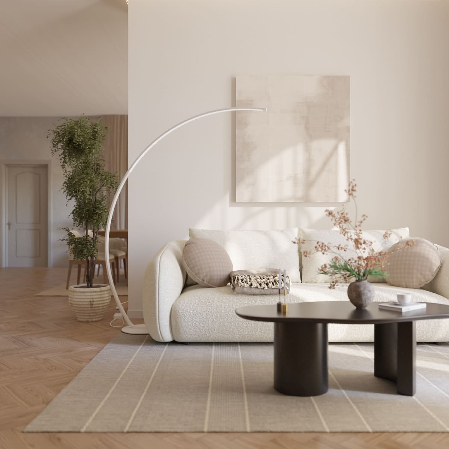 SOLVANE – Lampadaire pour ambiance intérieure raffinée