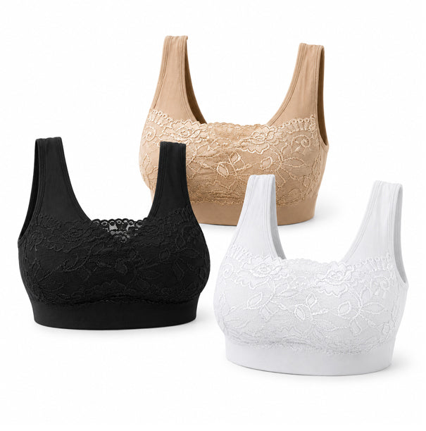 Soutien-gorge confort – Lot de 3 (soutien-gorge en dentelle)