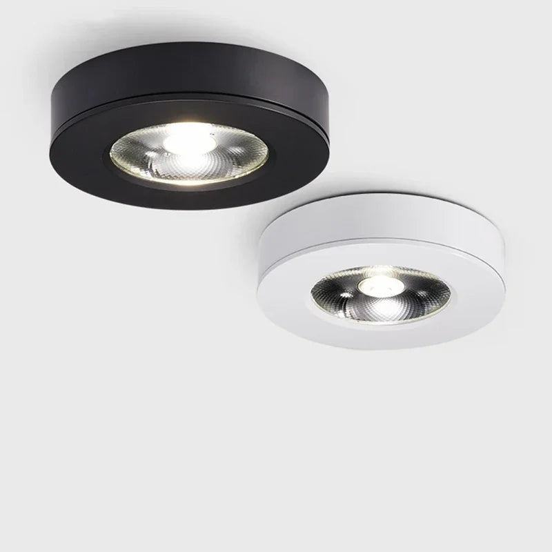 Spot LED ultra-fin en saillie aluminium anti-éblouissement pour cuisine, salle de bain, séjour 90-260 V