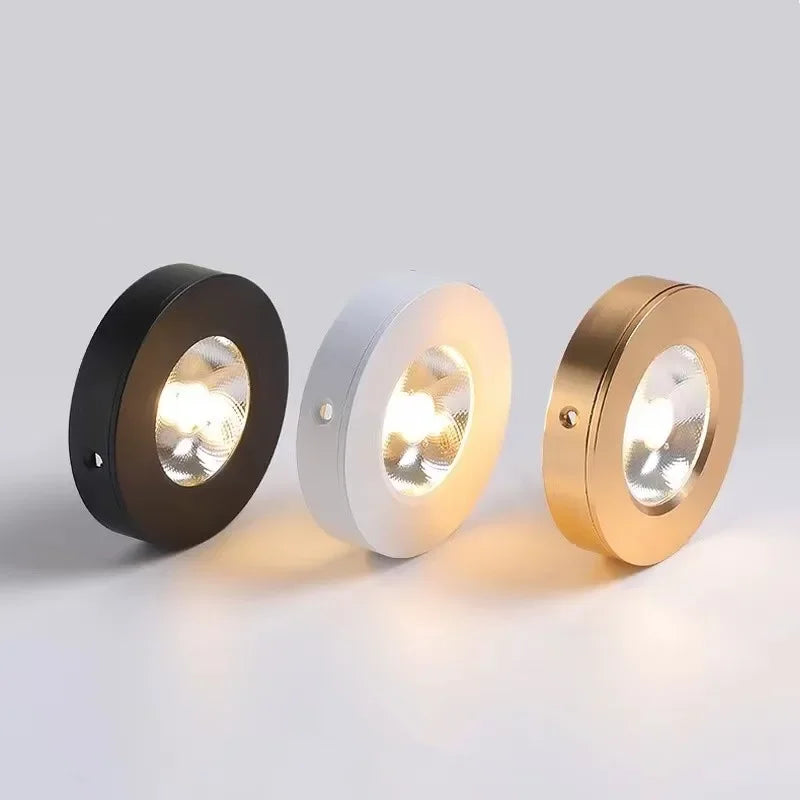 Spot LED ultra-fin en saillie aluminium anti-éblouissement pour cuisine, salle de bain, séjour 90-260 V