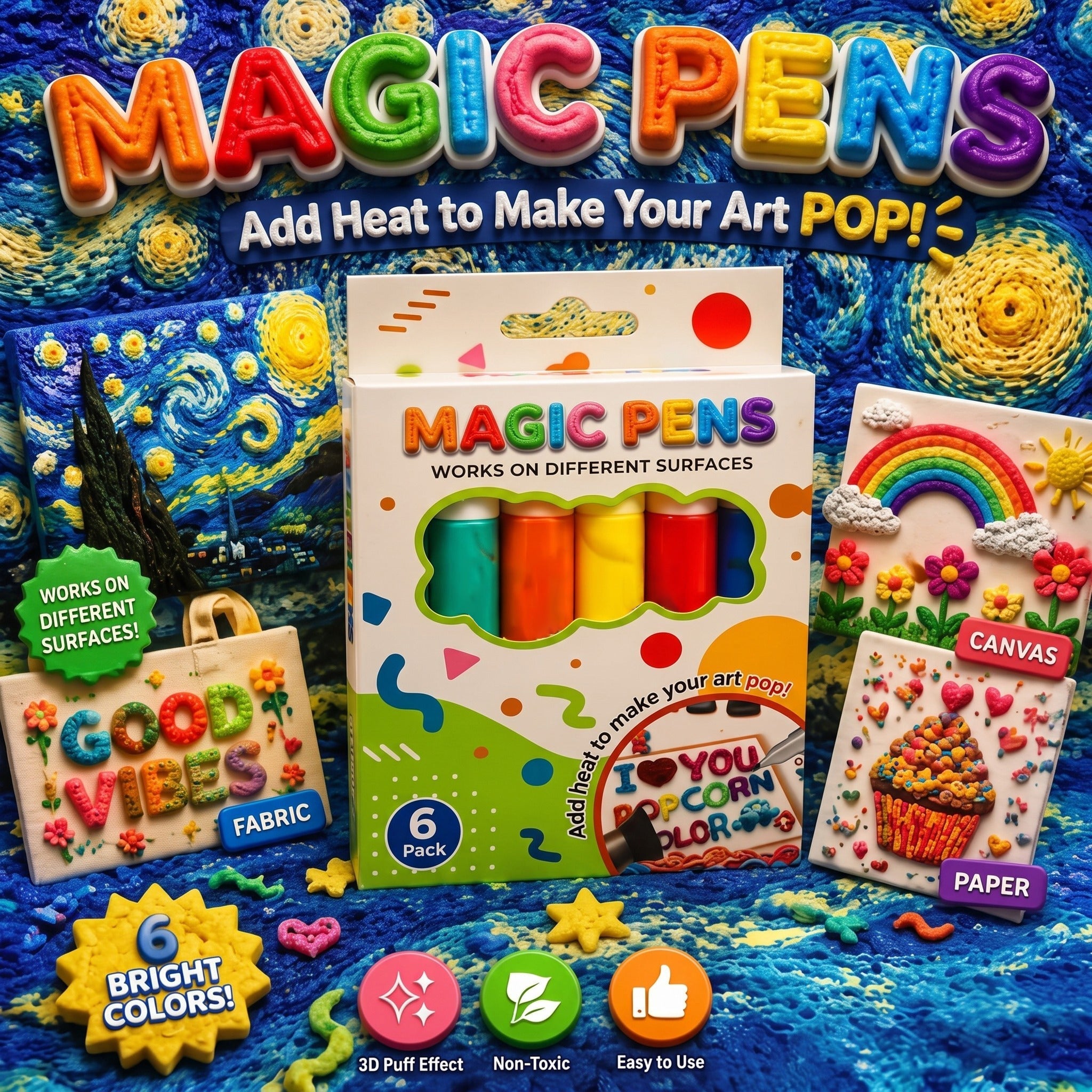 Stylos magiques 3D – Dessinez en relief en un trait !