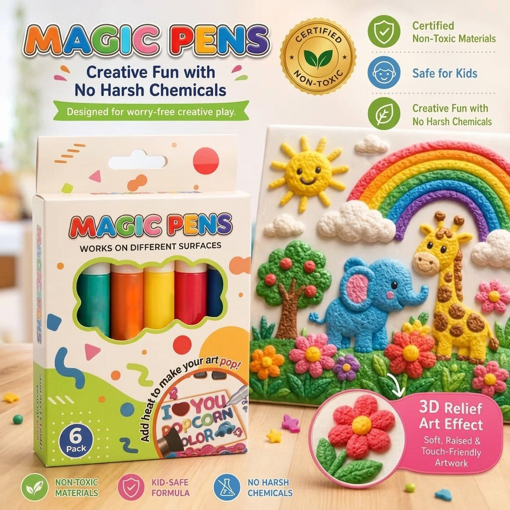 Stylos magiques 3D – Dessinez en relief en un trait !