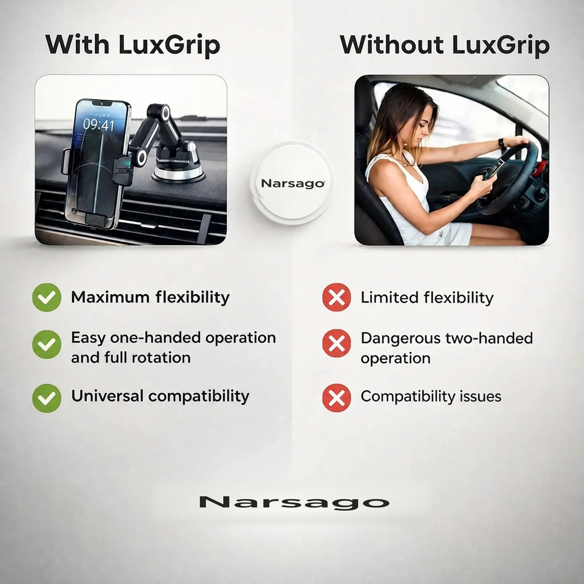 Support de téléphone pour voiture | LuxGrip
