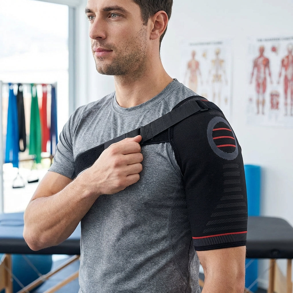 Support d'épaule réglable pour coiffe des rotateurs | Compression et stabilisation pour douleurs d'épaule