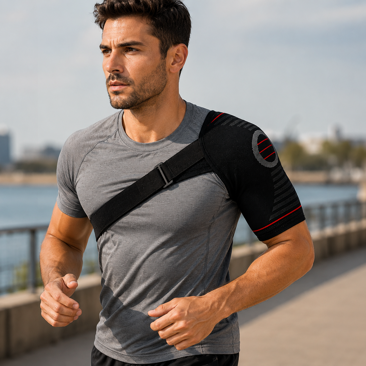 Support d'épaule réglable pour coiffe des rotateurs | Compression et stabilisation pour douleurs d'épaule